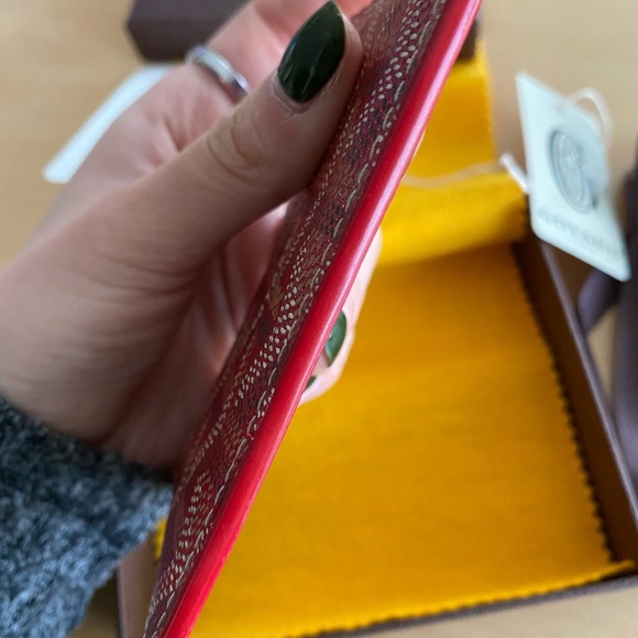 GOYARD SAINT SULPICE CARD HOLDER in RED - Picture 5 of 6